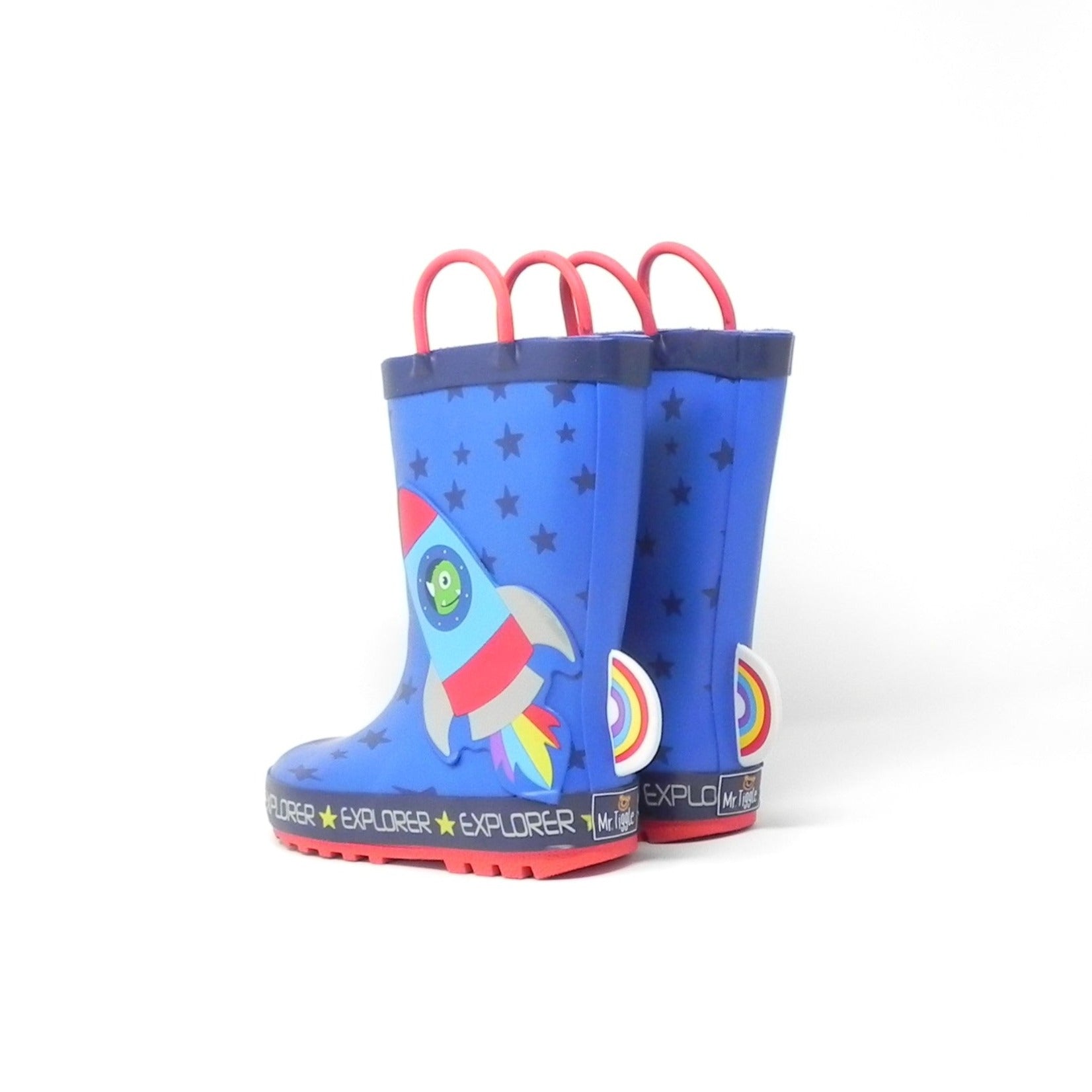 MR TIGGLE - Stivaletti Gomma Razzo Azzurro