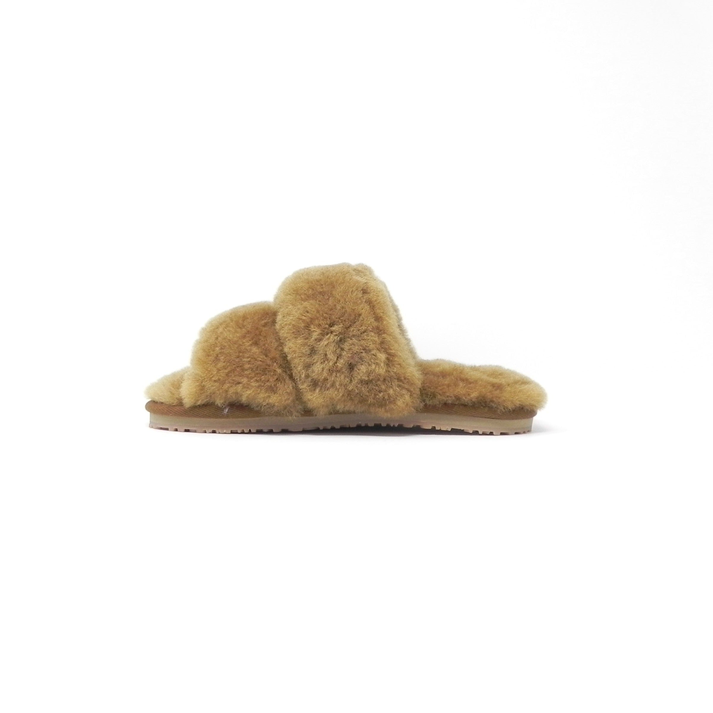 MOU - 2 stripes sheepskin fur slipper
