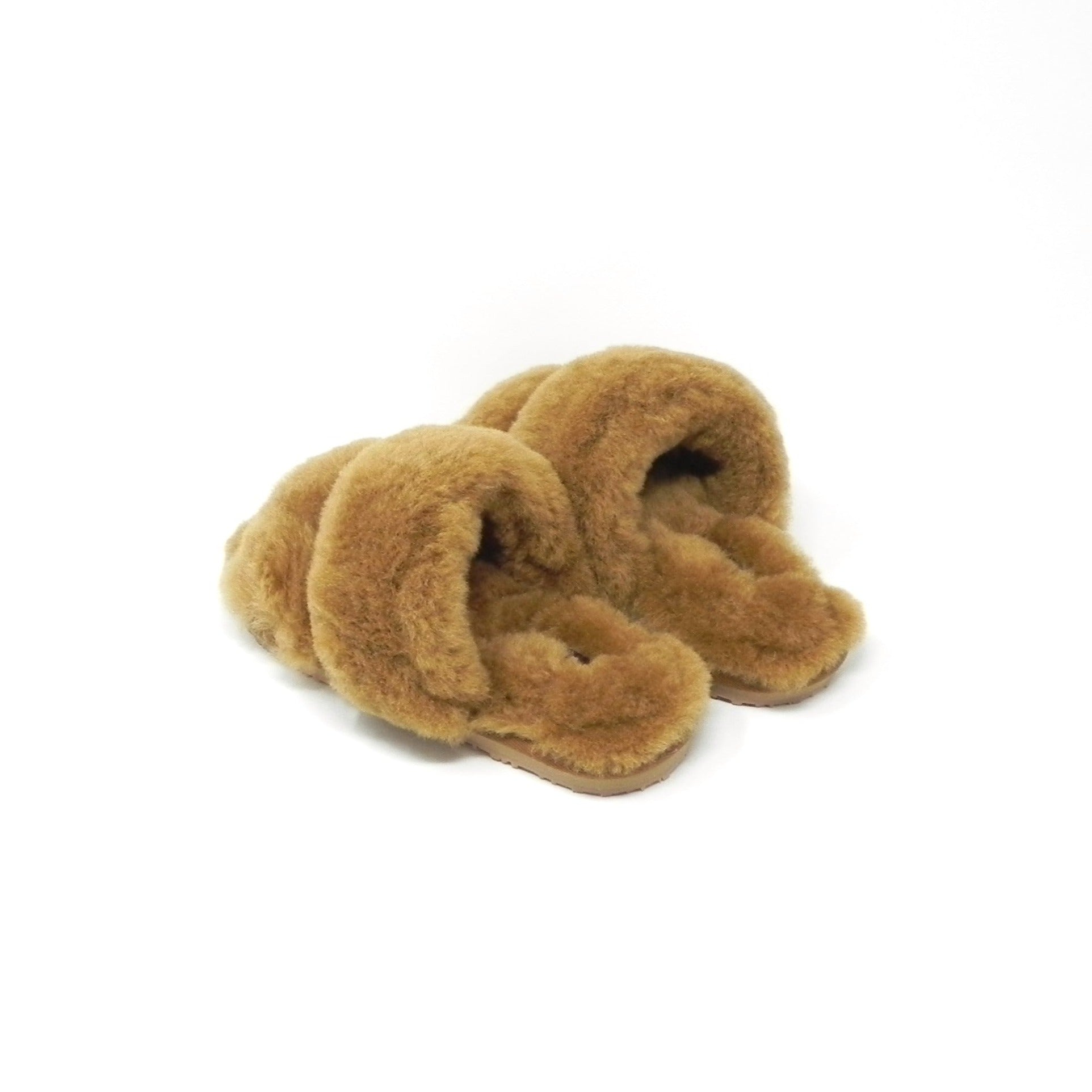 MOU - 2 stripes sheepskin fur slipper
