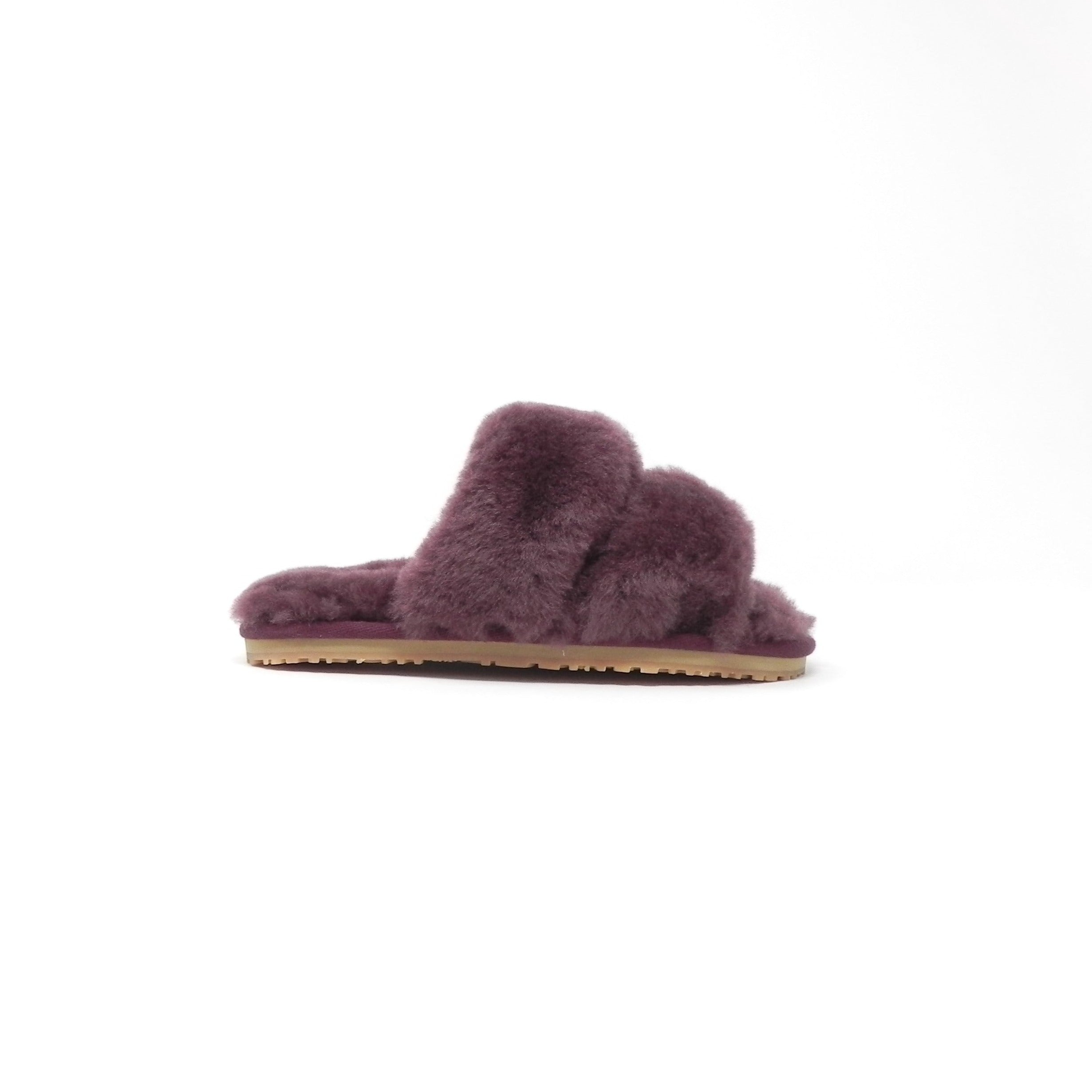 MOU - 2 stripes sheepskin fur slipper