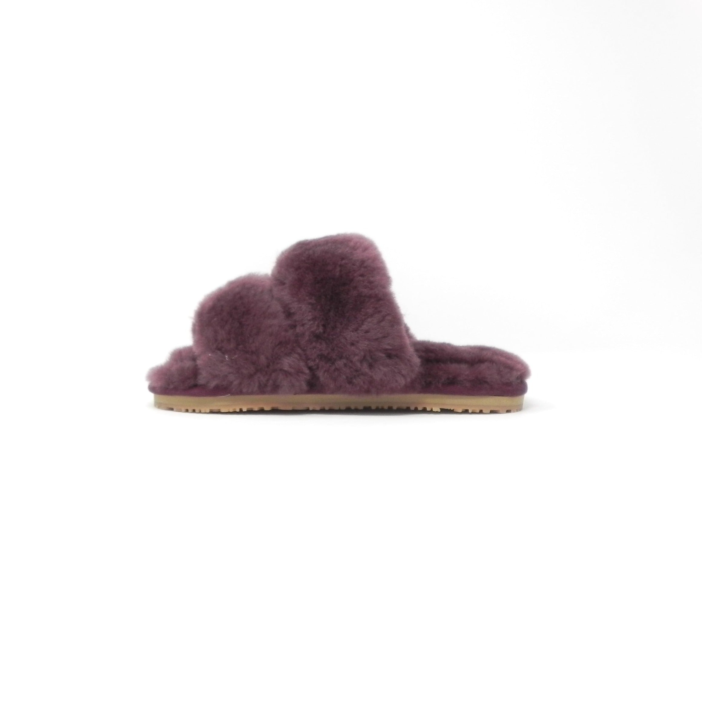MOU - 2 stripes sheepskin fur slipper