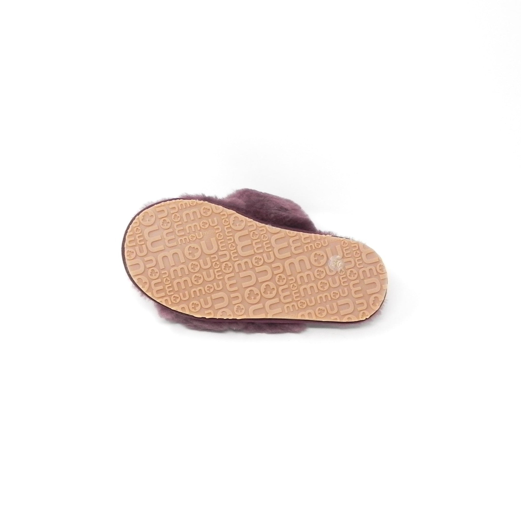 MOU - 2 stripes sheepskin fur slipper