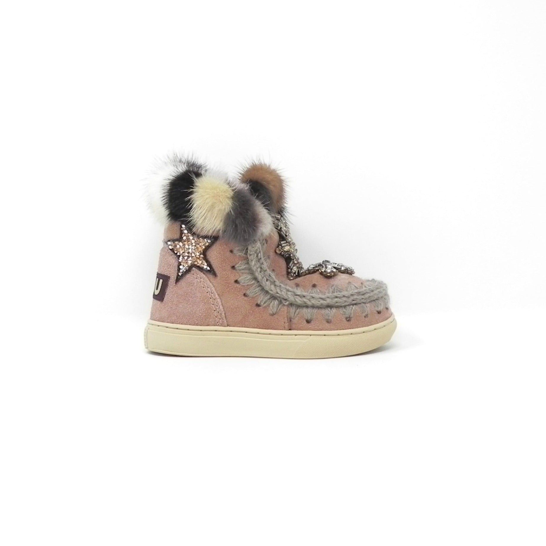 MOU - Stivaletti con pelo Eskimo Sneaker Kid Star