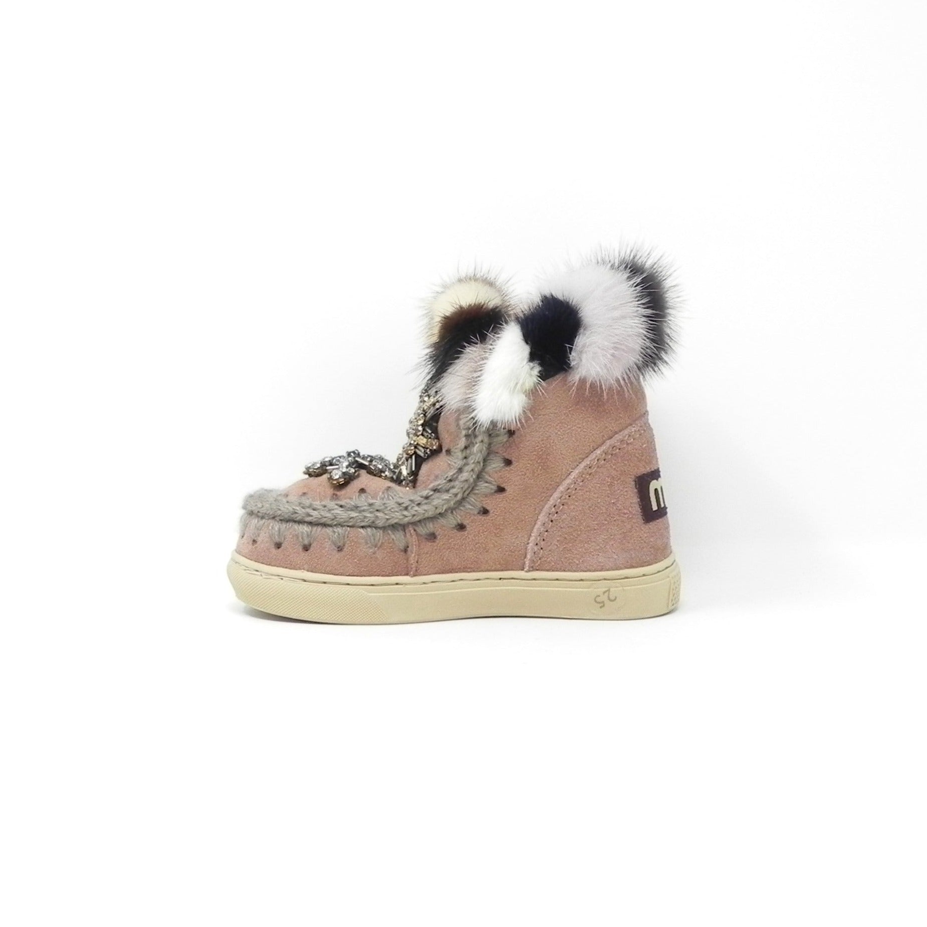 MOU - Stivaletti con pelo Eskimo Sneaker Kid Star