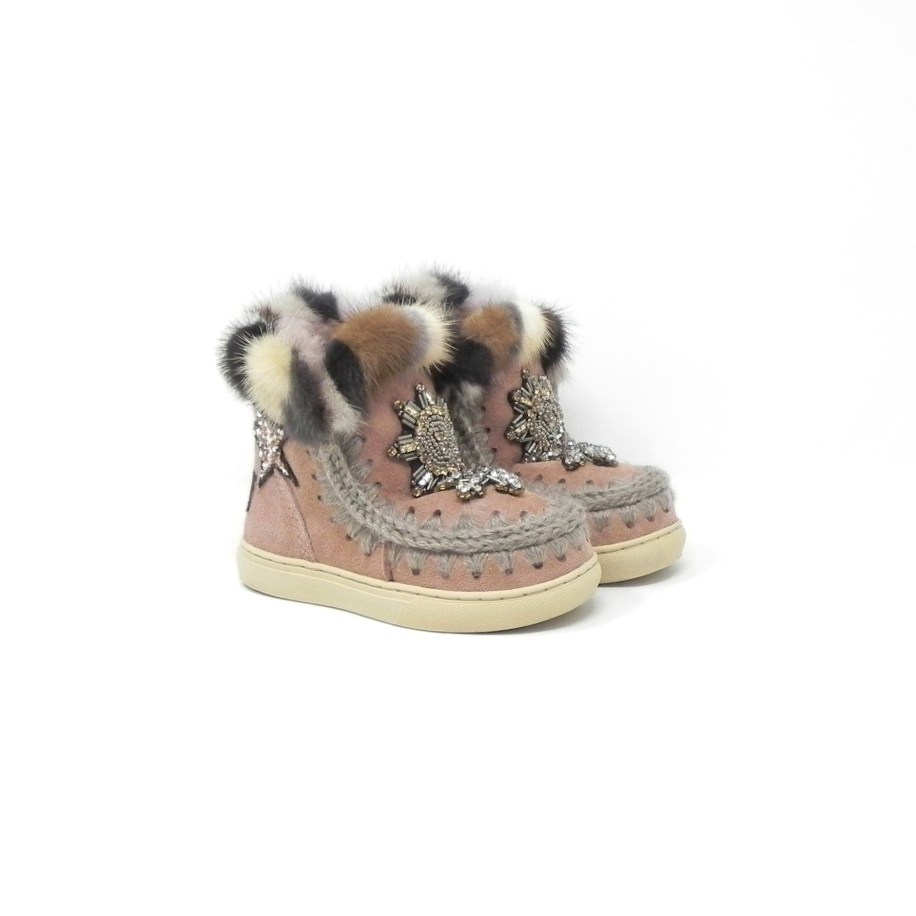 MOU - Stivaletti con pelo Eskimo Sneaker Kid Star