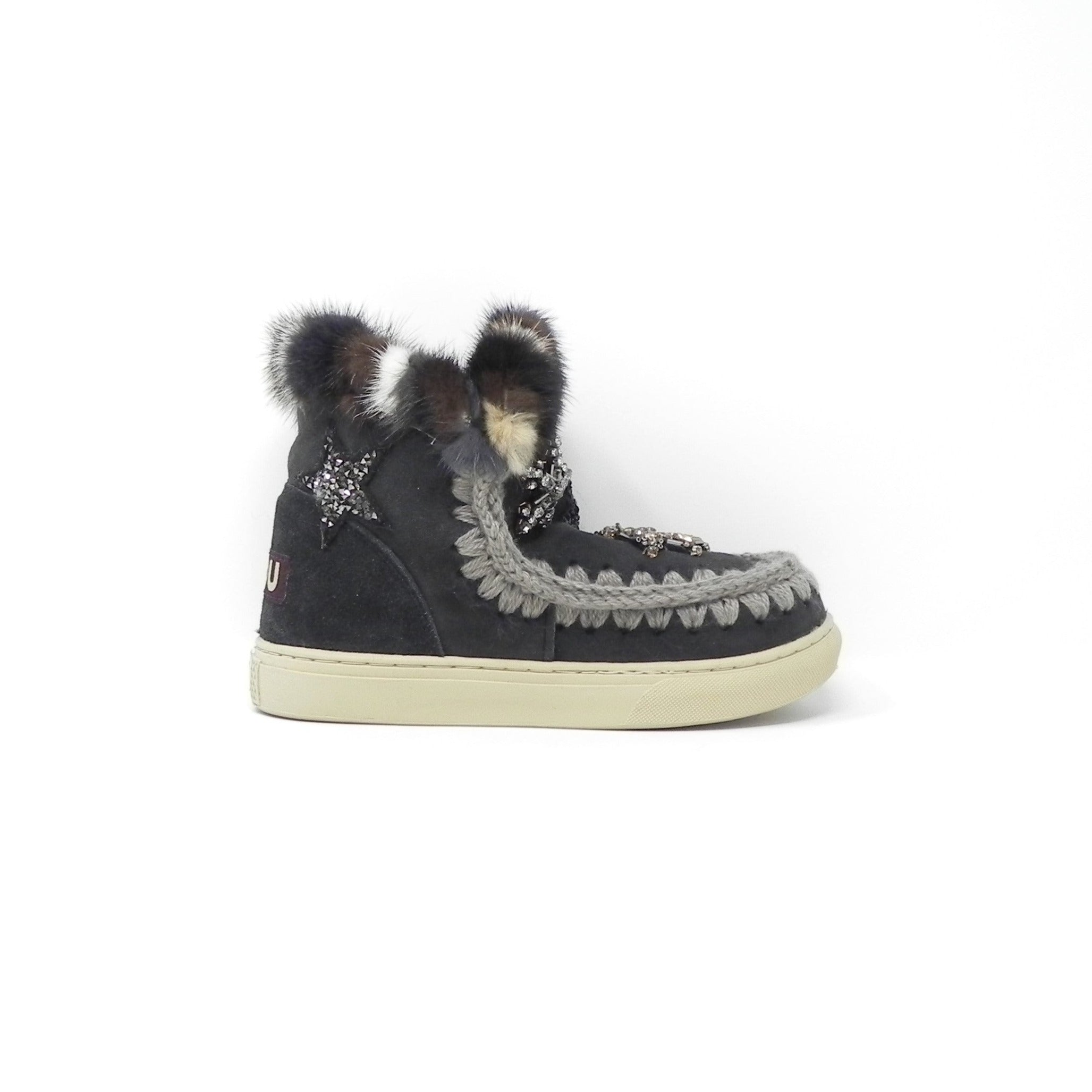 MOU - Stivaletti con pelo Eskimo Sneaker Kid Star