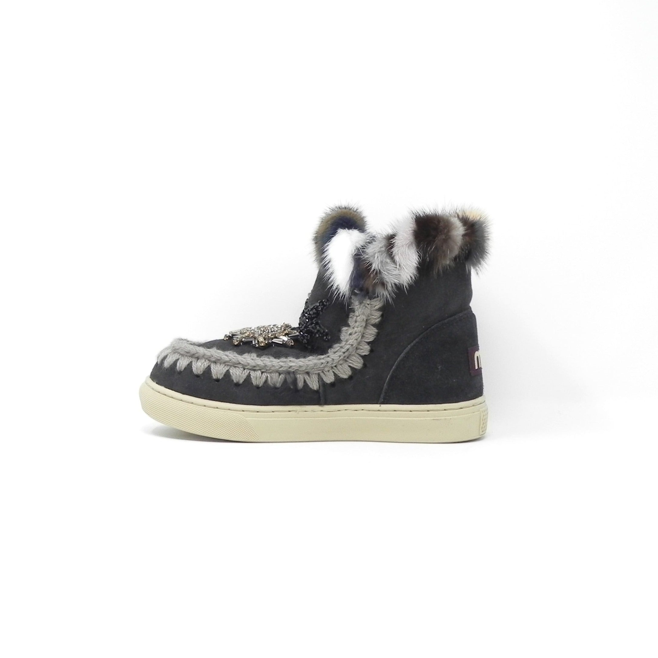 MOU - Stivaletti con pelo Eskimo Sneaker Kid Star