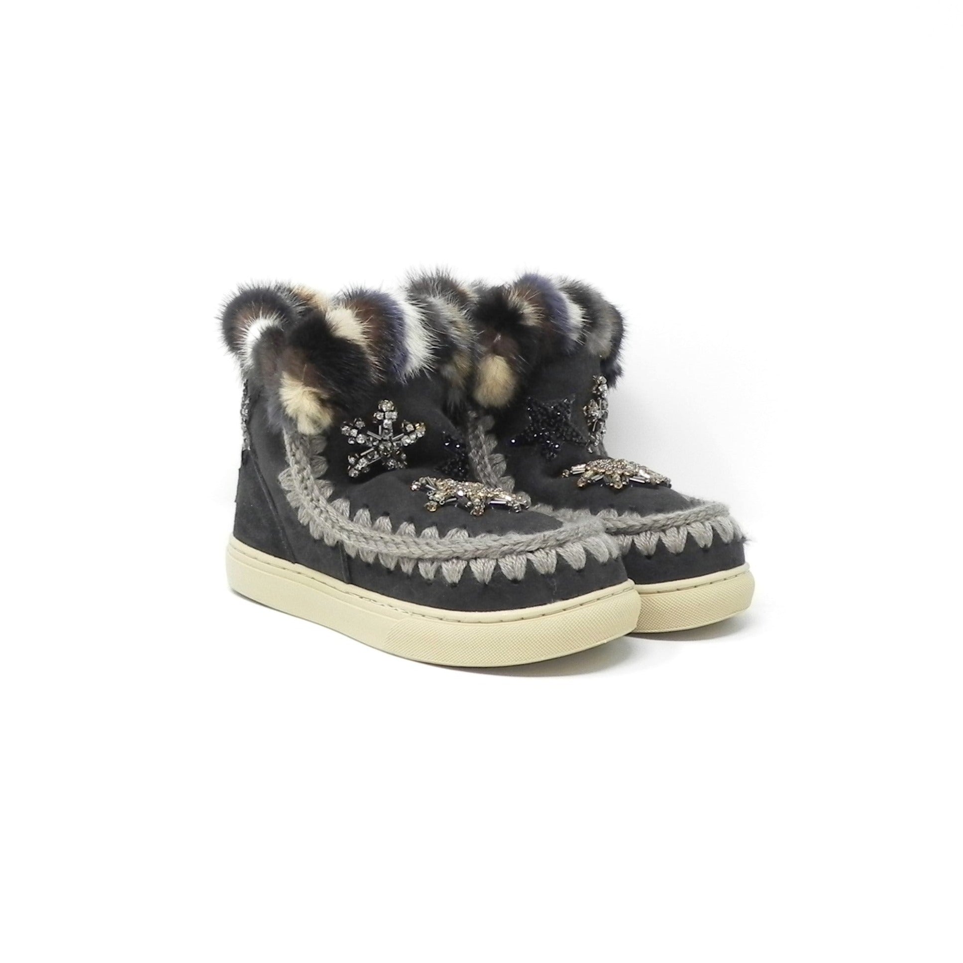 MOU - Stivaletti con pelo Eskimo Sneaker Kid Star
