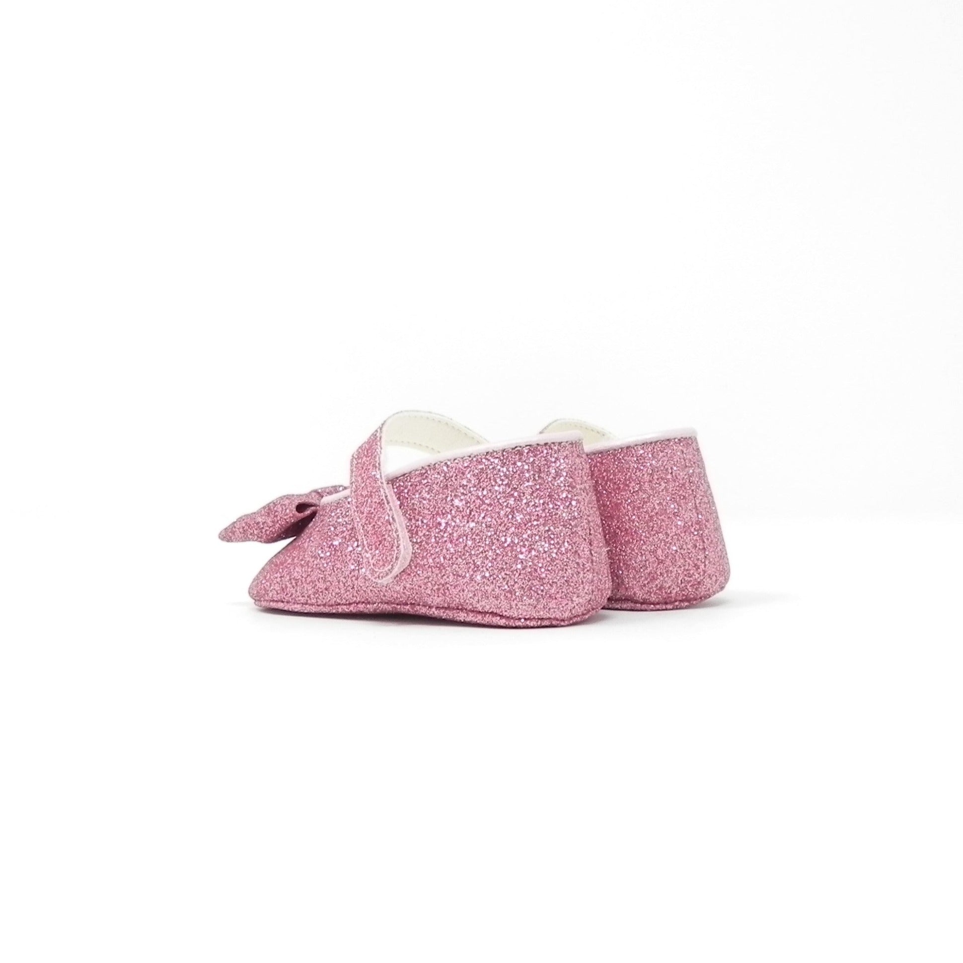 BABY CHICK - Ballerine Culla in pelle e glitter