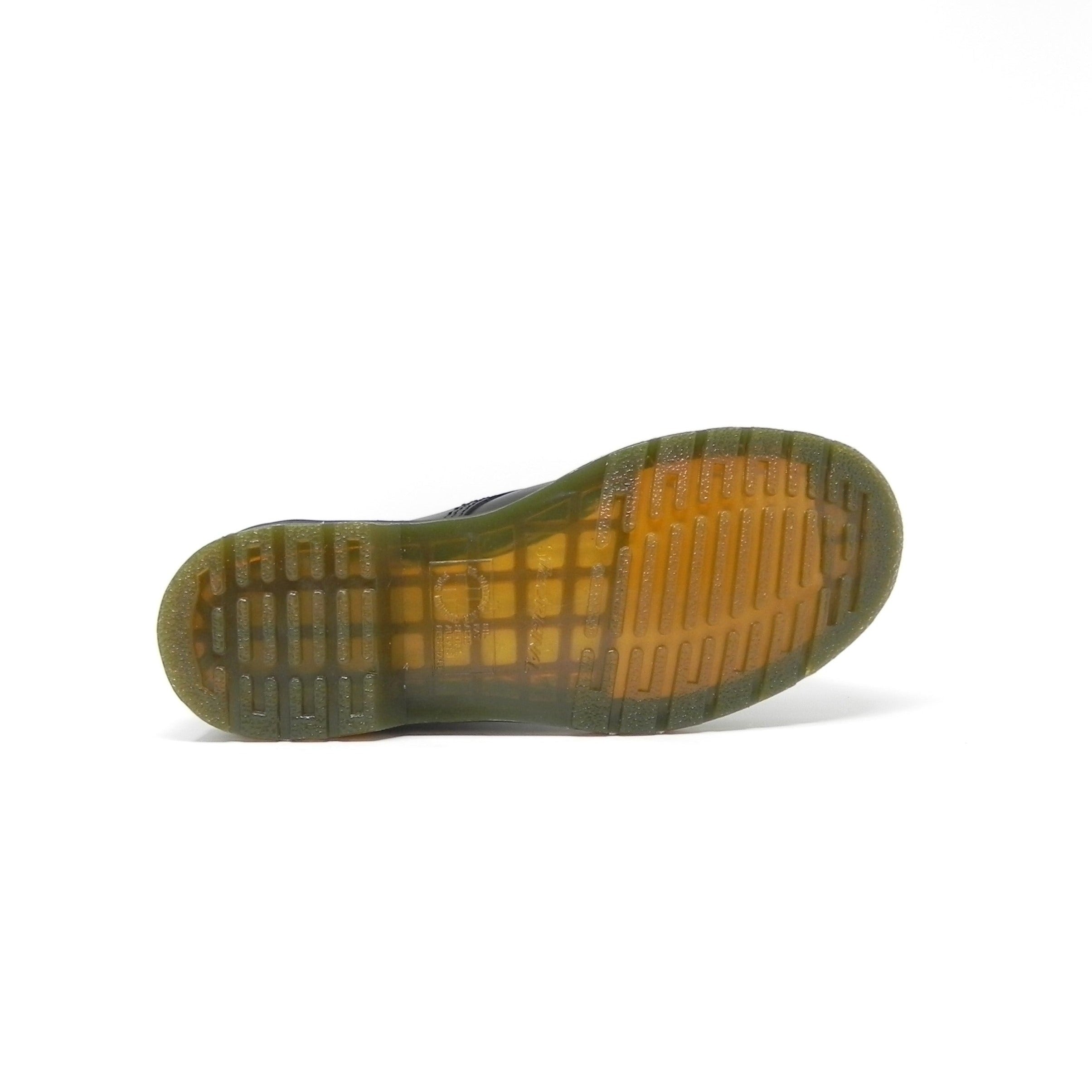 DR. MARTENS - Stivaletti Anfibi Smooth 6 fori linea gialla