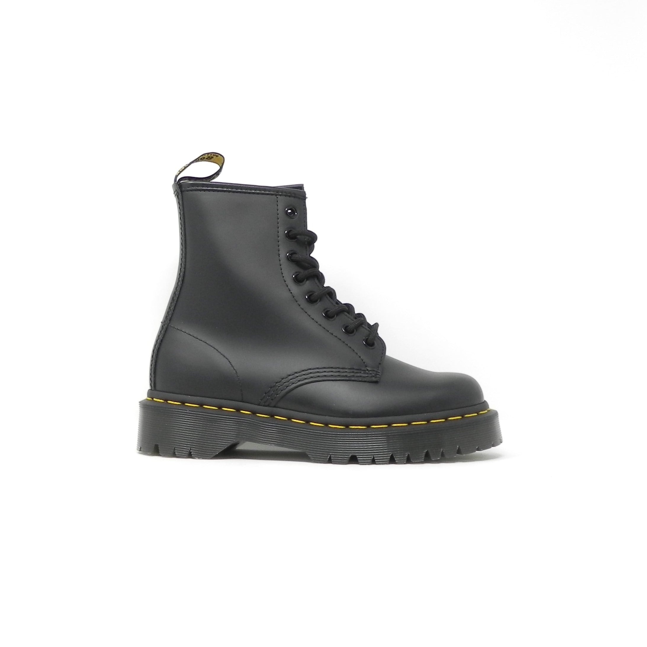 DR. MARTENS - Stivaletti Anfibi platform bex 8 fori l. gialla