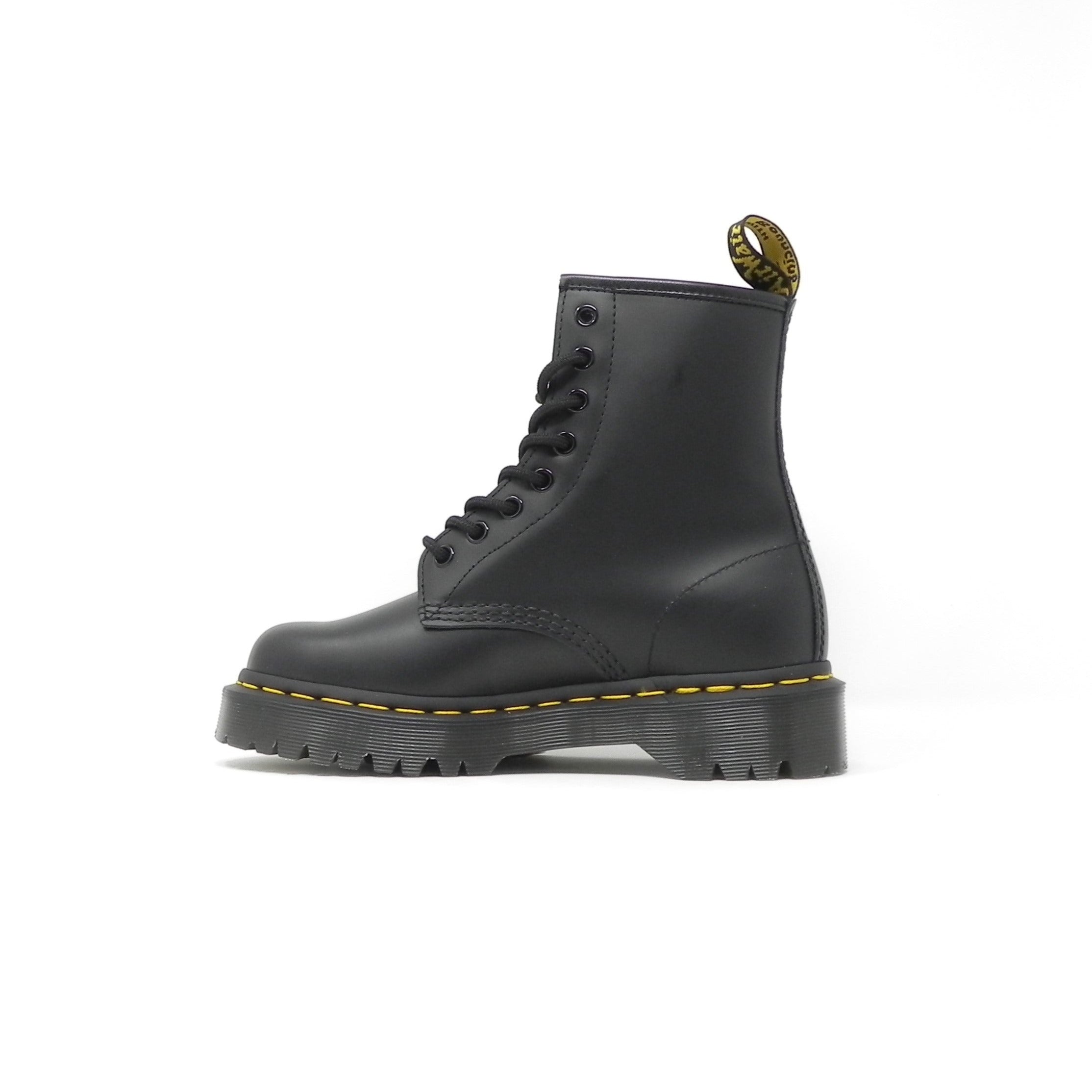 DR. MARTENS - Stivaletti Anfibi platform bex 8 fori l. gialla