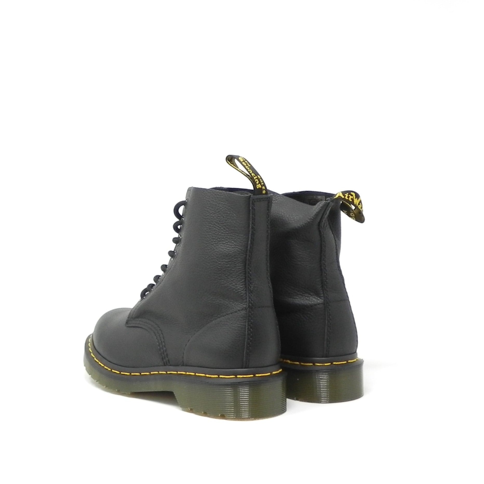 DR. MARTENS - Stivaletti Anfibi Pascal Virginia 8 fori linea gialla
