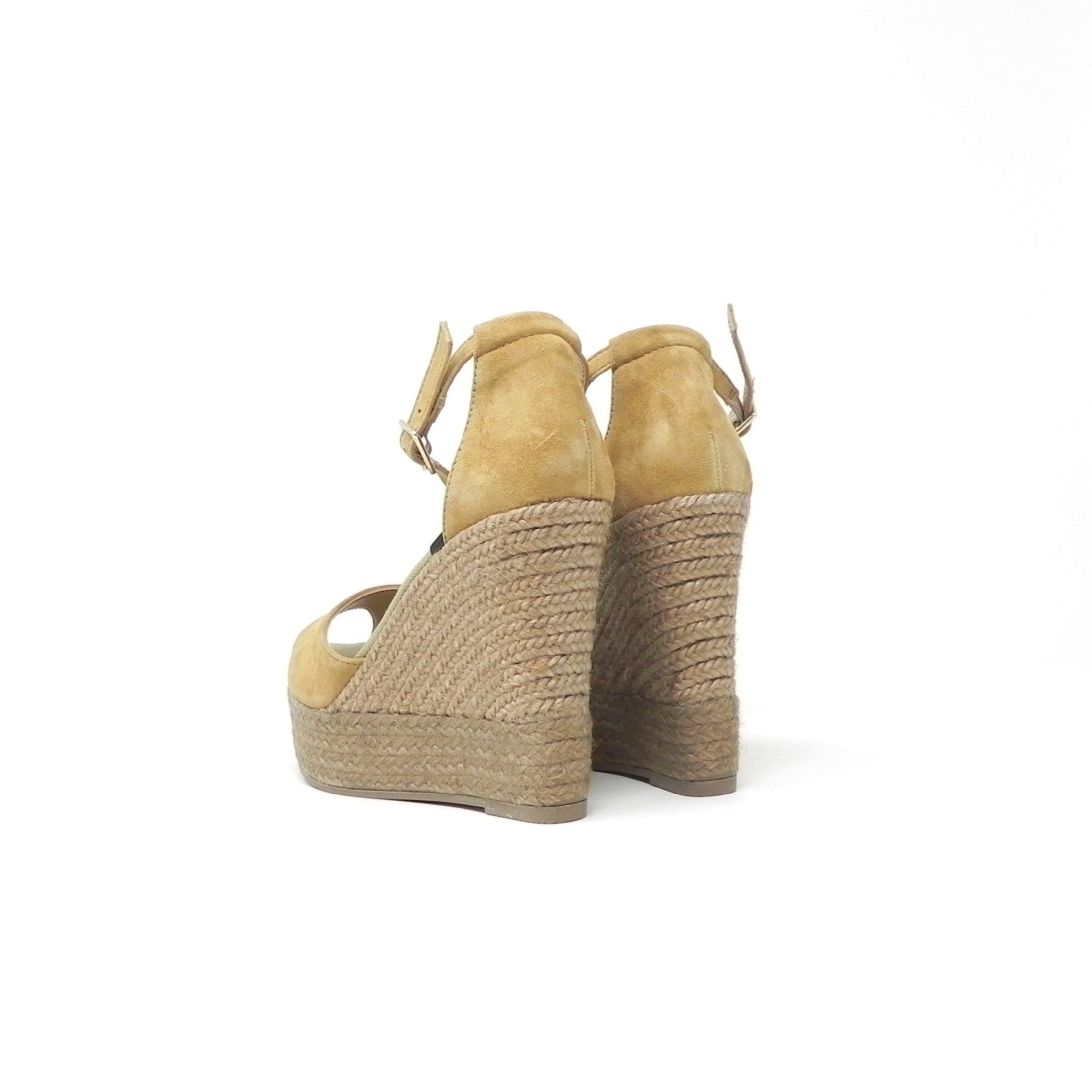 GAIMO - Espadrillas in pelle con zeppa alta