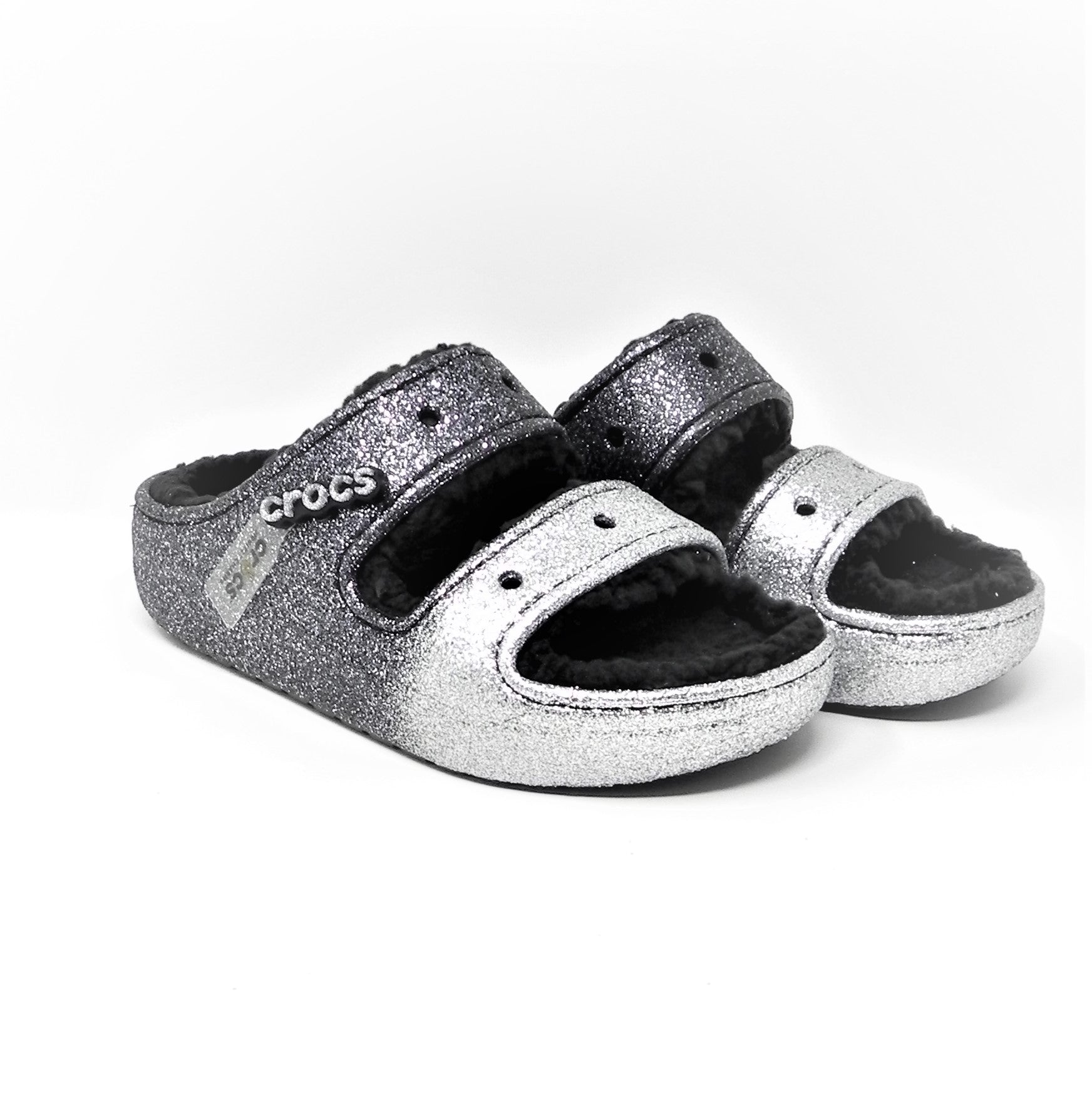 CROCS - Classic Cozzzy Glitter Sandal W con pelo