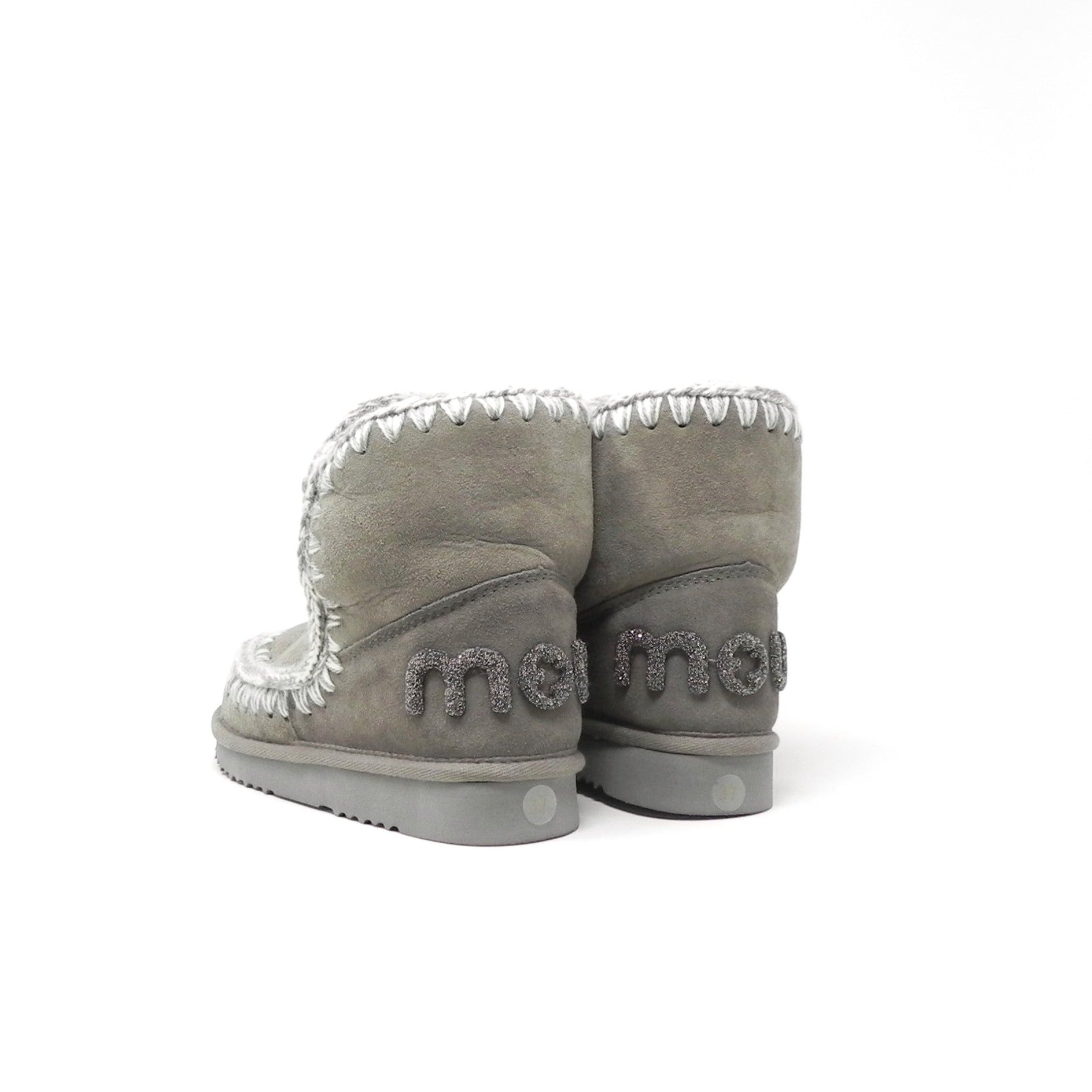 MOU - Stivaletti con pelo Eskimo 18 Glitter Logo