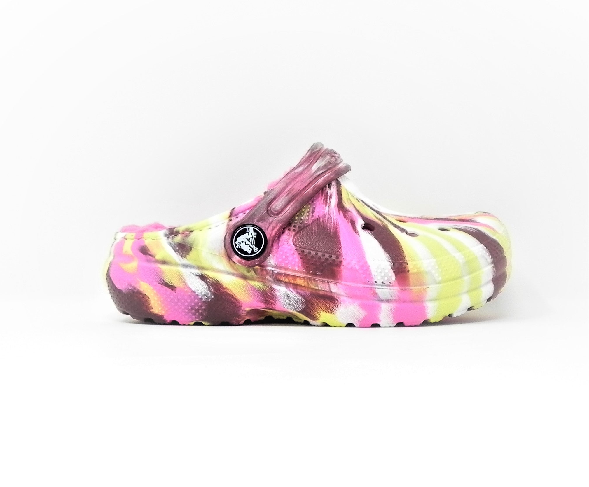 CROCS - Classic Lined Marbled Clog Kid con pelo